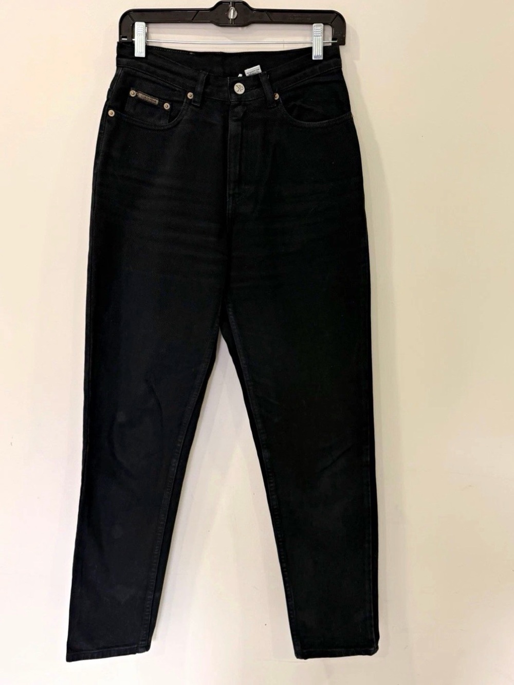 Calvin Klein Jeans Womens High Rise Skinny Black Dark Wash Cotton 5-Pocket 6-30